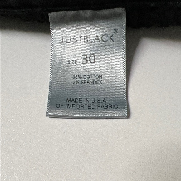 Just Black Women's black Skinny Jeans size 30 inseam 32 #3176 - Picture 6 of 6